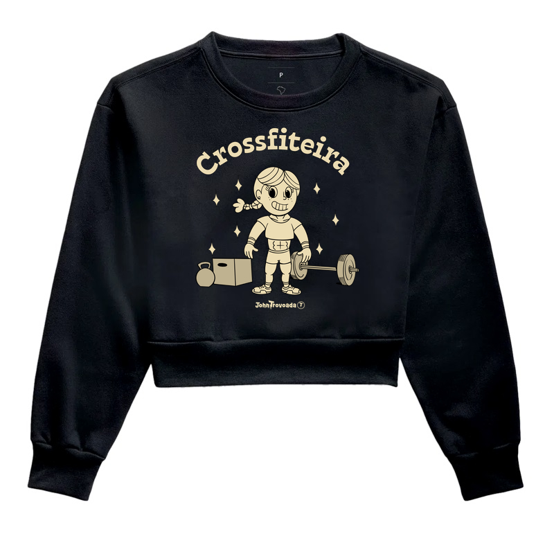 Cropped Moletom Crossfiteira