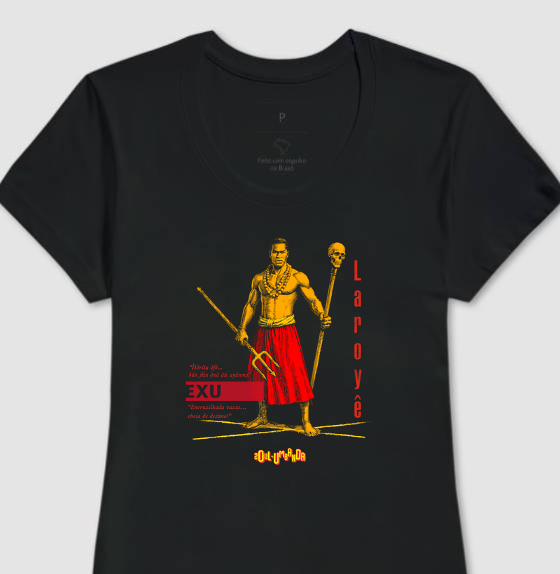 camiseta EXU iorubá feminina