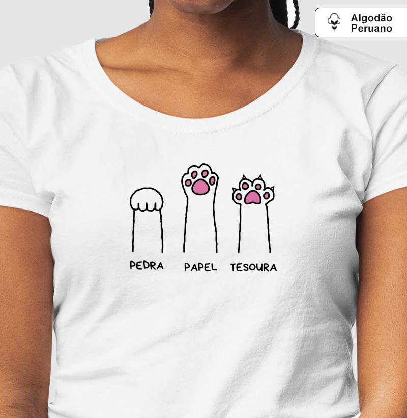 Pedra, Papel, Tesoura (Algodão Peruano)