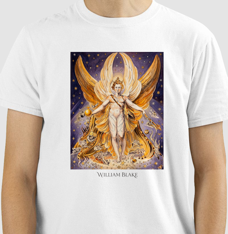 Camiseta William Blake Lúcifer em Sua Glória