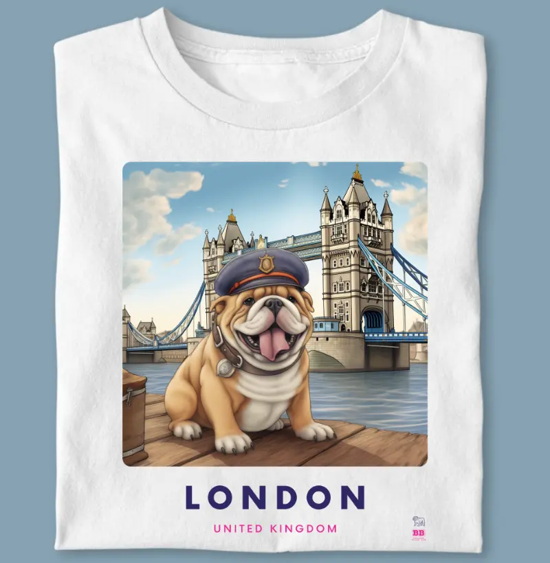 Camiseta Bulldog Ingles "London"