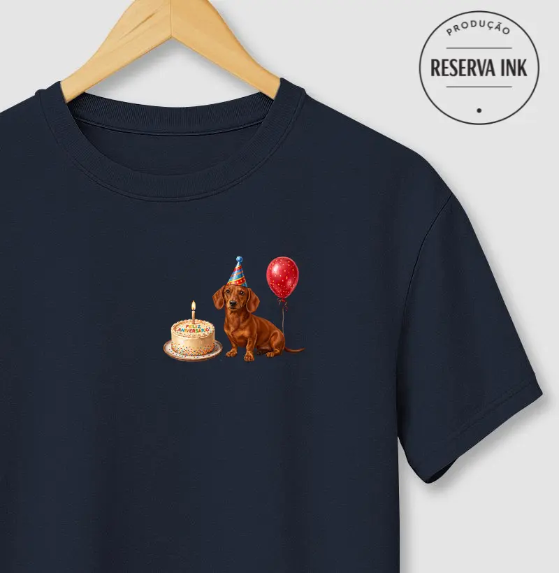Dachshund Marrom - Aniversário
