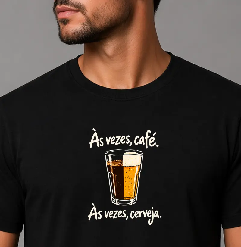 Às vezes café. Às vezes cerveja.