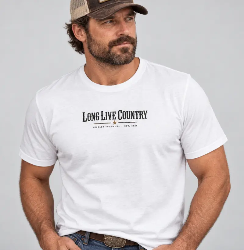 Camiseta Country Masculina Long Live Country Dustler South Co.