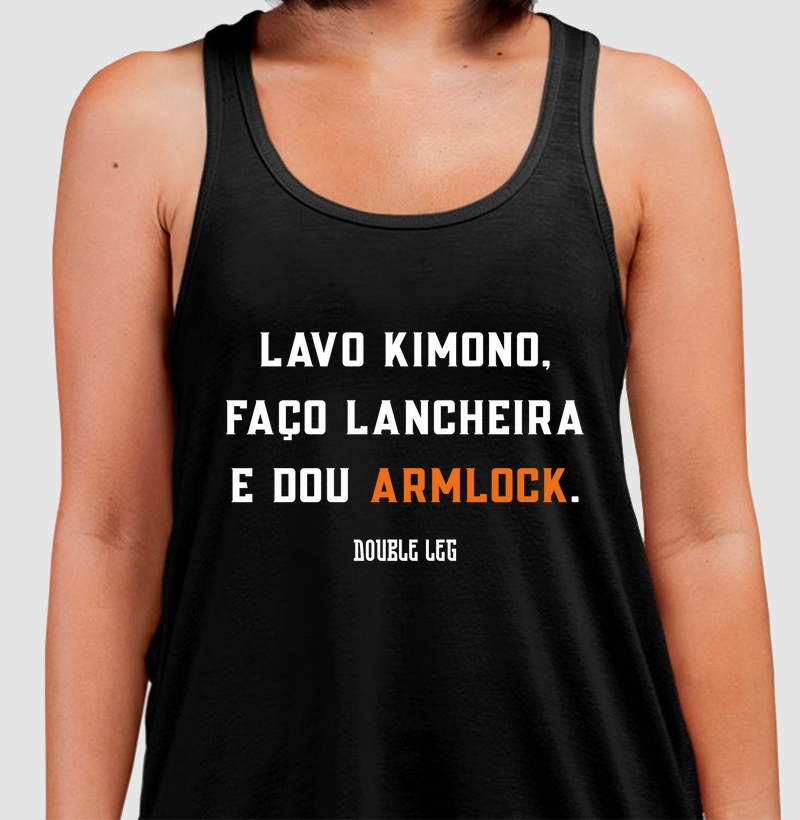 Lavo kimono, faço lancheira e dou armlock"