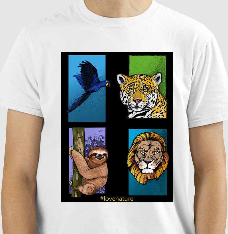Camiseta Animais