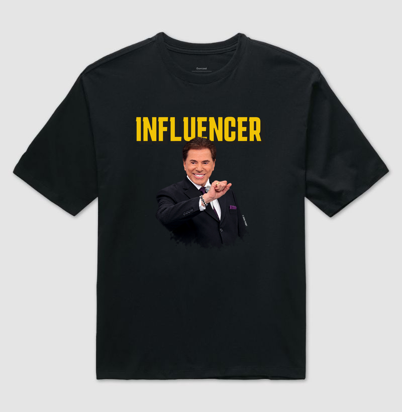 Influencer - Silvio Santos - Camiseta Oversized