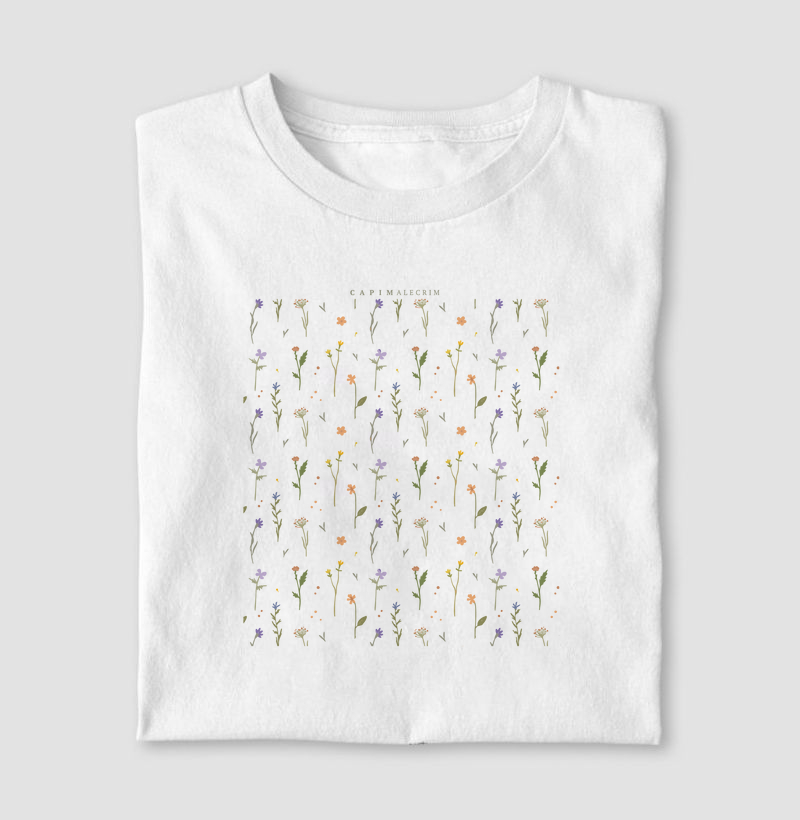 T-shirt - Pattern Flores Coloridas