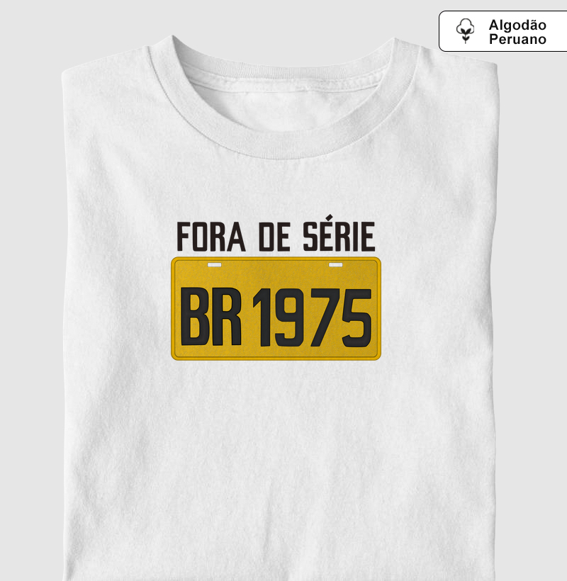 Placa Amarela Grande - Fora de Série 1975