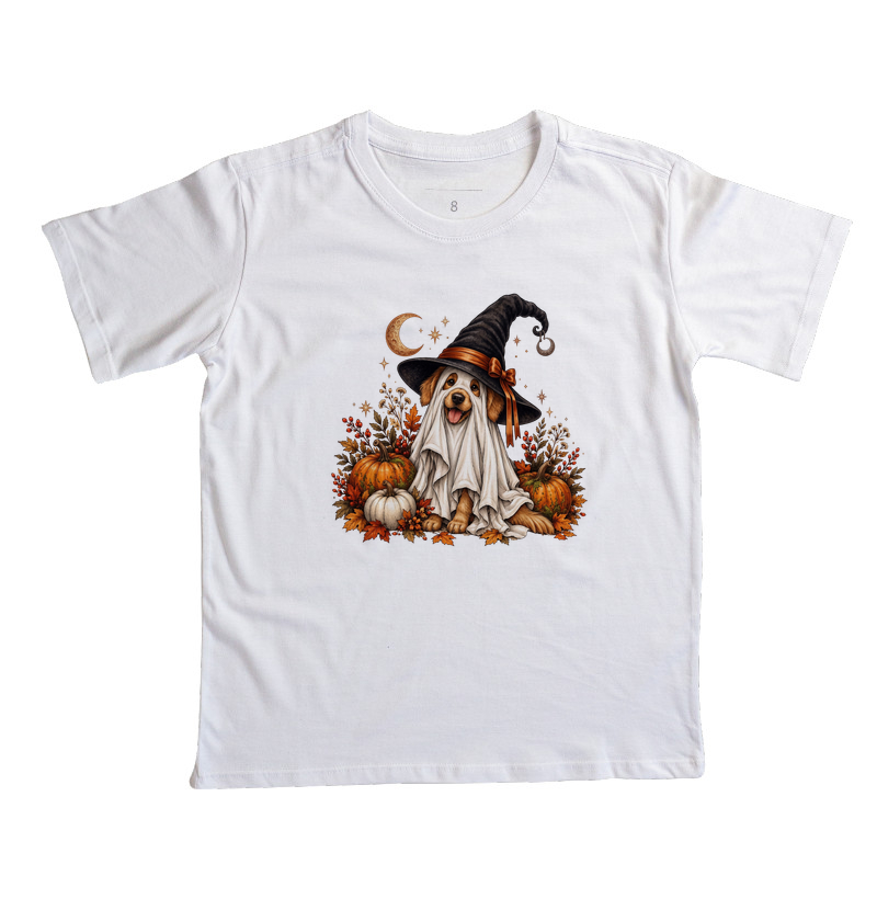 Cão Bruxo do Halloween - Camiseta Infantil