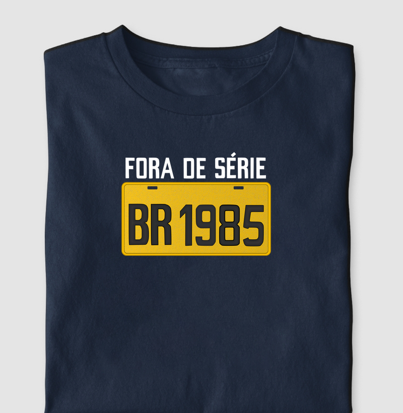 Placa Amarela Grande - Fora de Série 1985