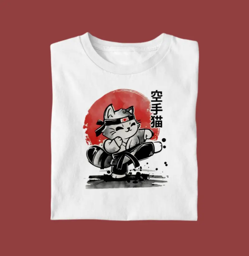 Camiseta Karate Cat