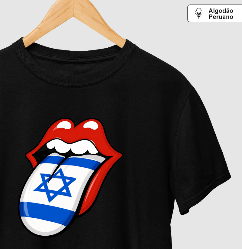 Israel Tongue - Camiseta Algodão Peruano