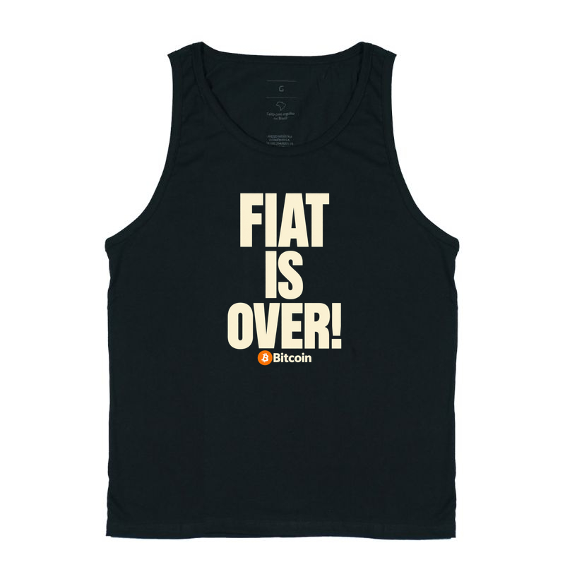 Camiseta Bitcoin Fiat Is Over - Regata