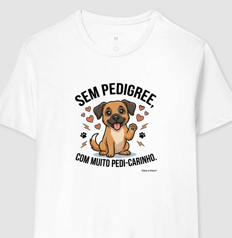 CAMISETA VIRA-LATA PEDI-CARINHO - Camiseta