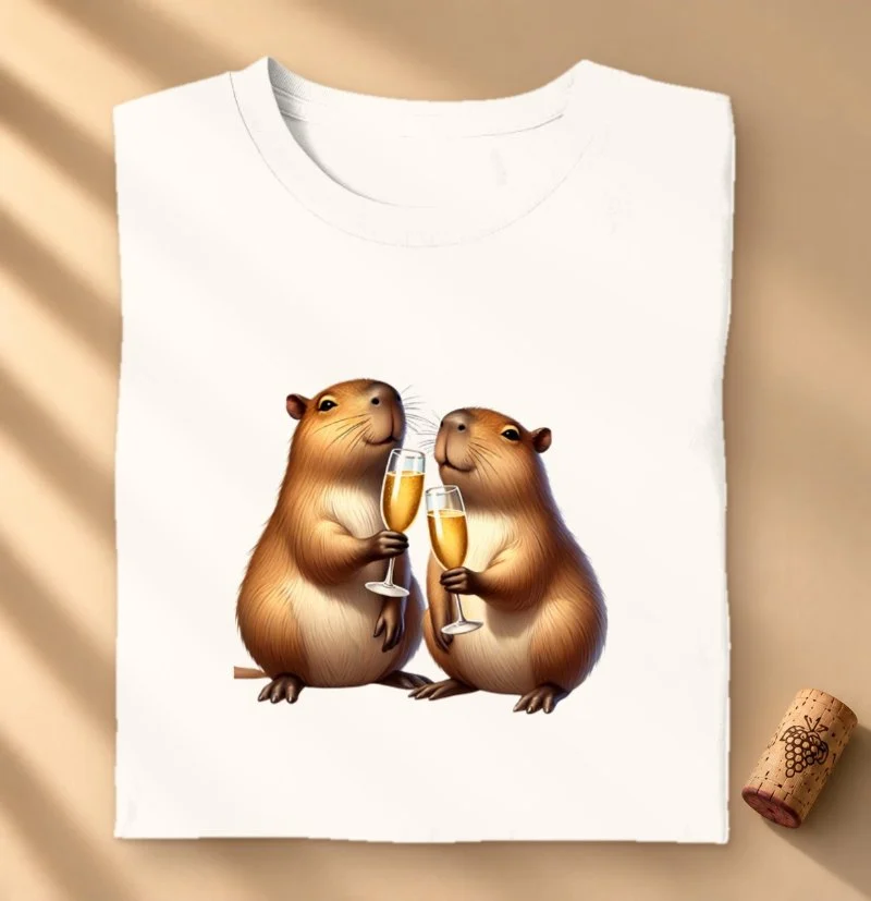 Camiseta Vinho - Brinde Capivara