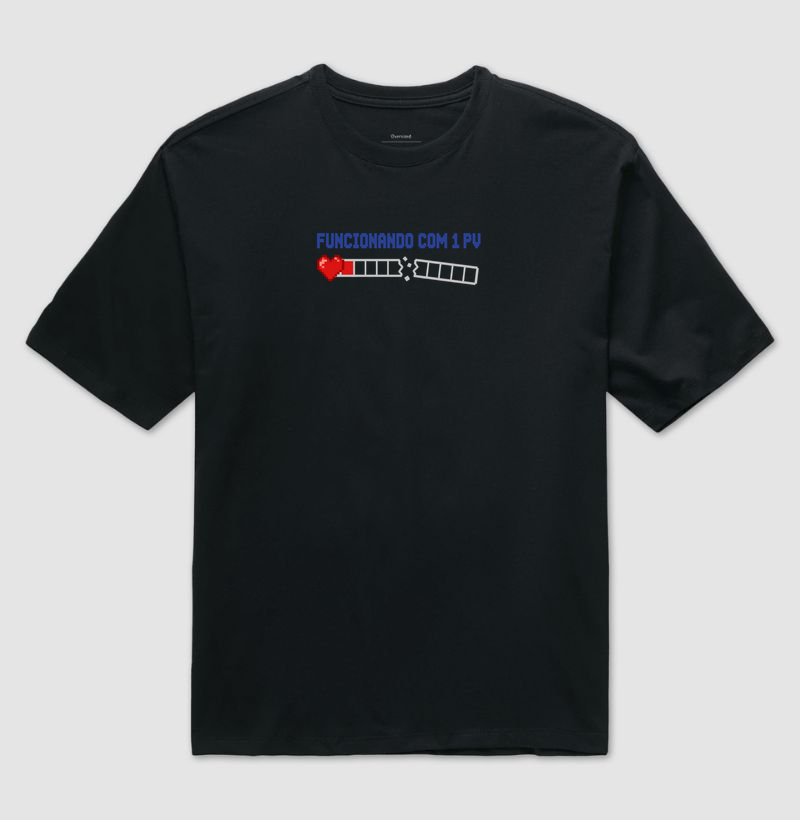 FUNCIONANDO COM 1 PV - Camiseta Oversized