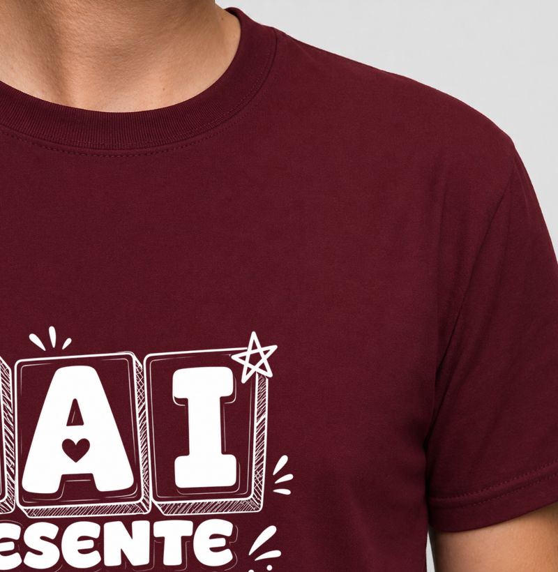 Pais - Camiseta Básica "Cubos P&B" - Várias Cores