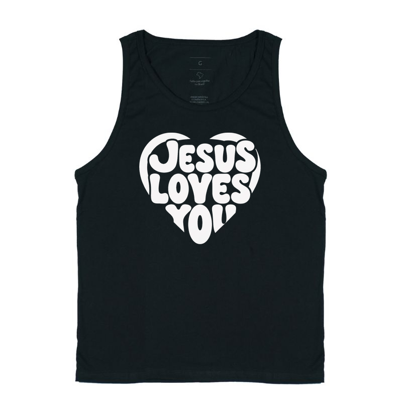 Coração "Jesus Loves You"