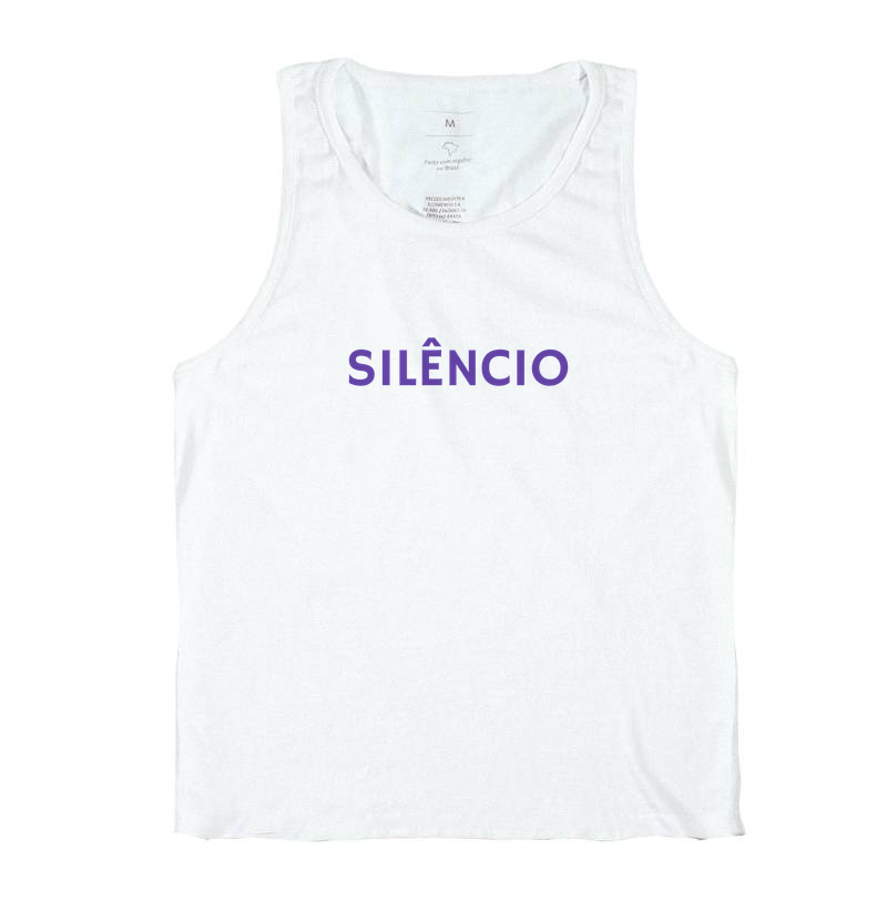 🟣 Camiseta Regata Silêncio  Sahasrāra 