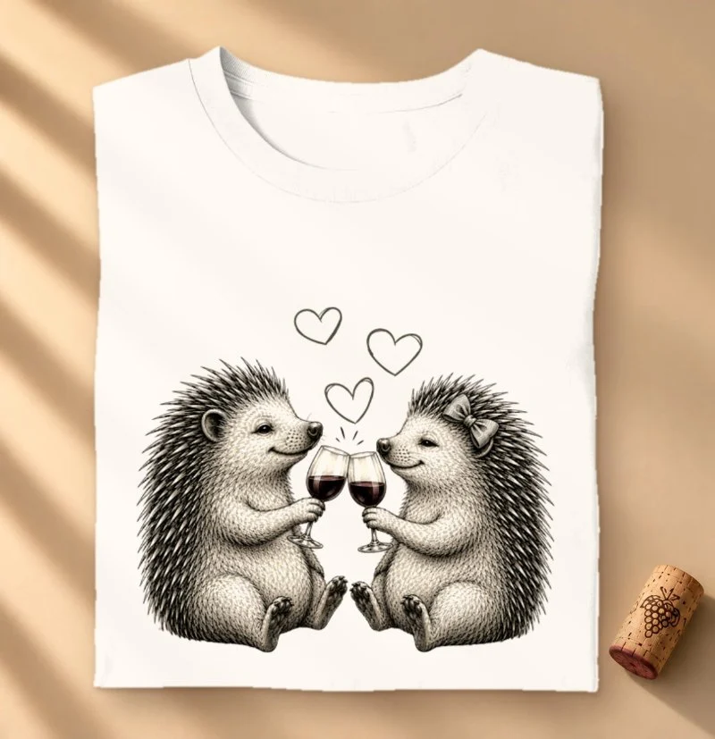 Camiseta Vinho - Brinde Porco Espinho