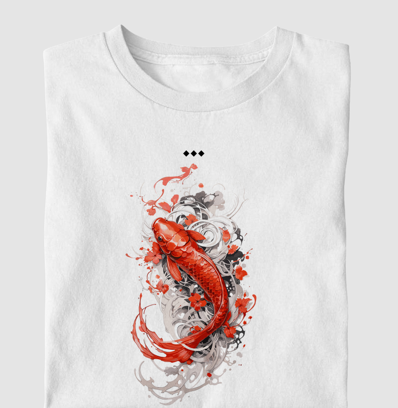 Camiseta Koi Vermelho