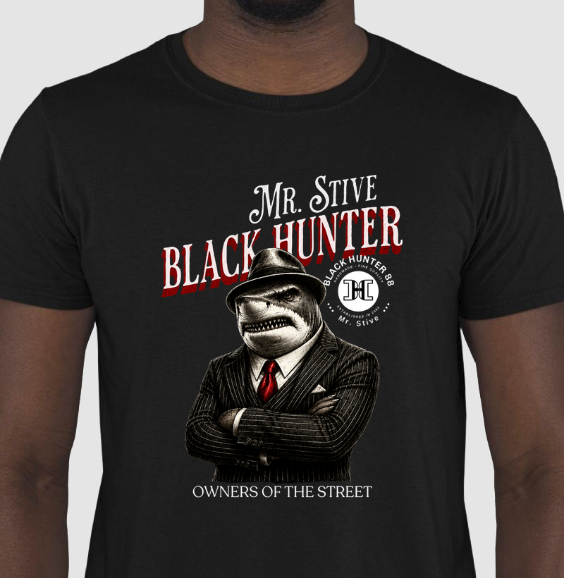 camiseta Mr Stive black hunter