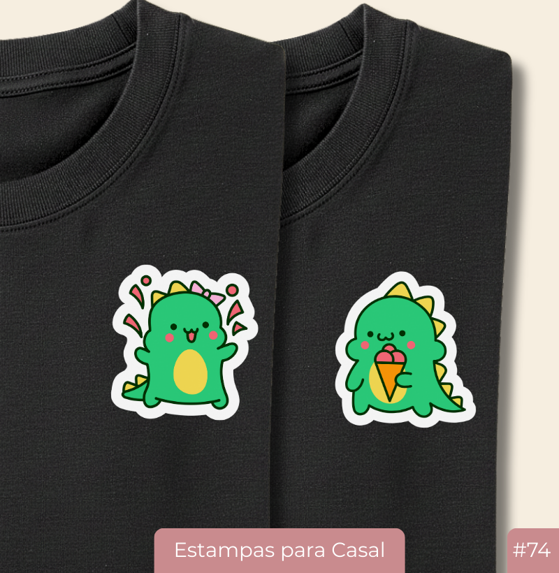 Camiseta Casal20 – Dino Lovers (Sorvetinho) #74 – Par