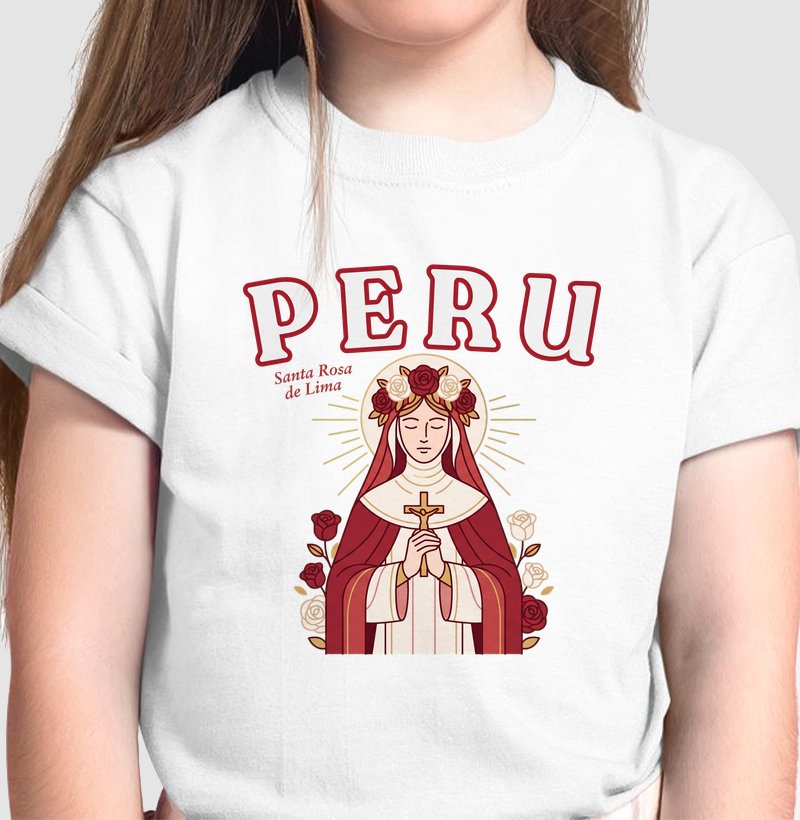 Camiseta Infantil Peru Santa Rosa de Lima