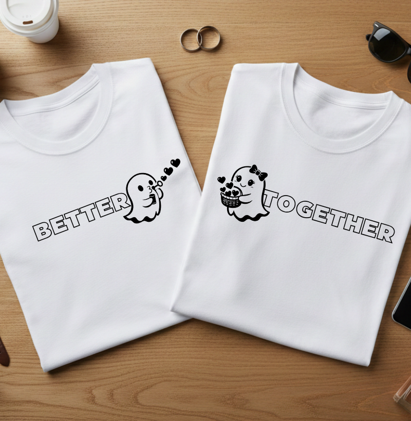Camiseta Casal “Together” – Amor Completo 💞 #210