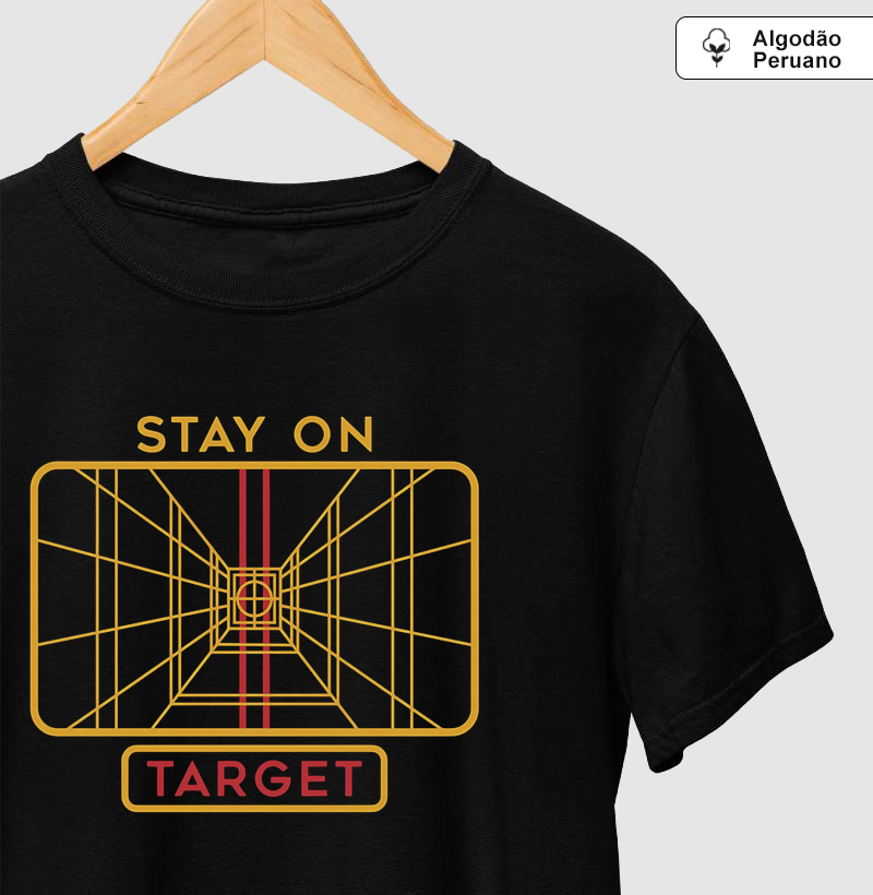 Camiseta Algodão Peruano Stay On Target