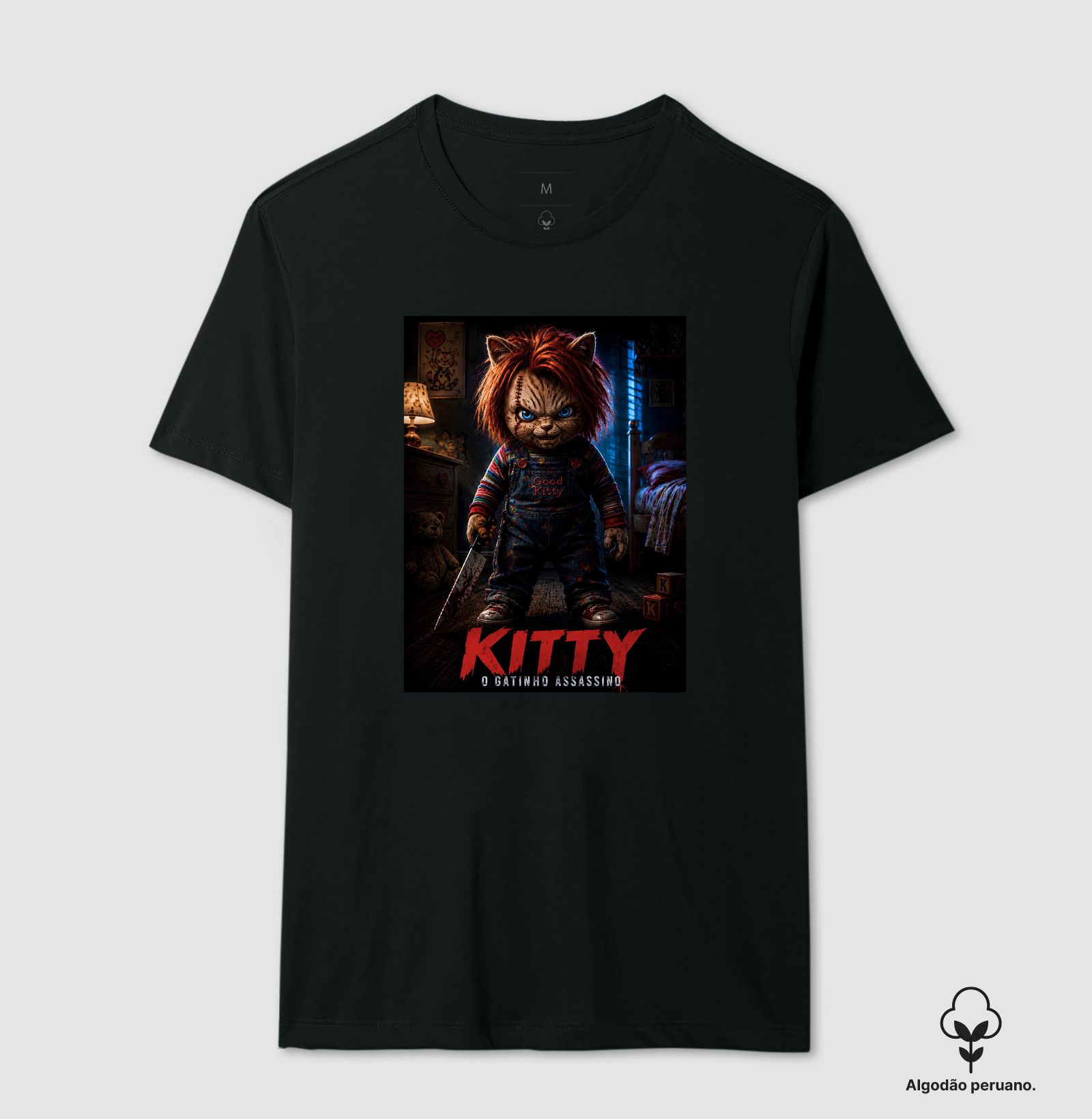 Kitty – O Gatinho Assassino - Camiseta Algodão Peruano
