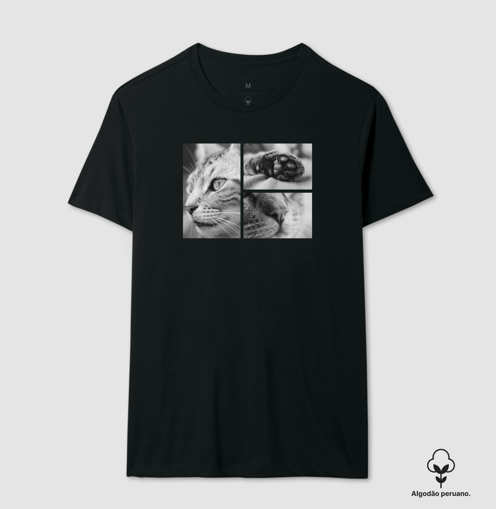Essência Felina - Camiseta Algodão Peruano