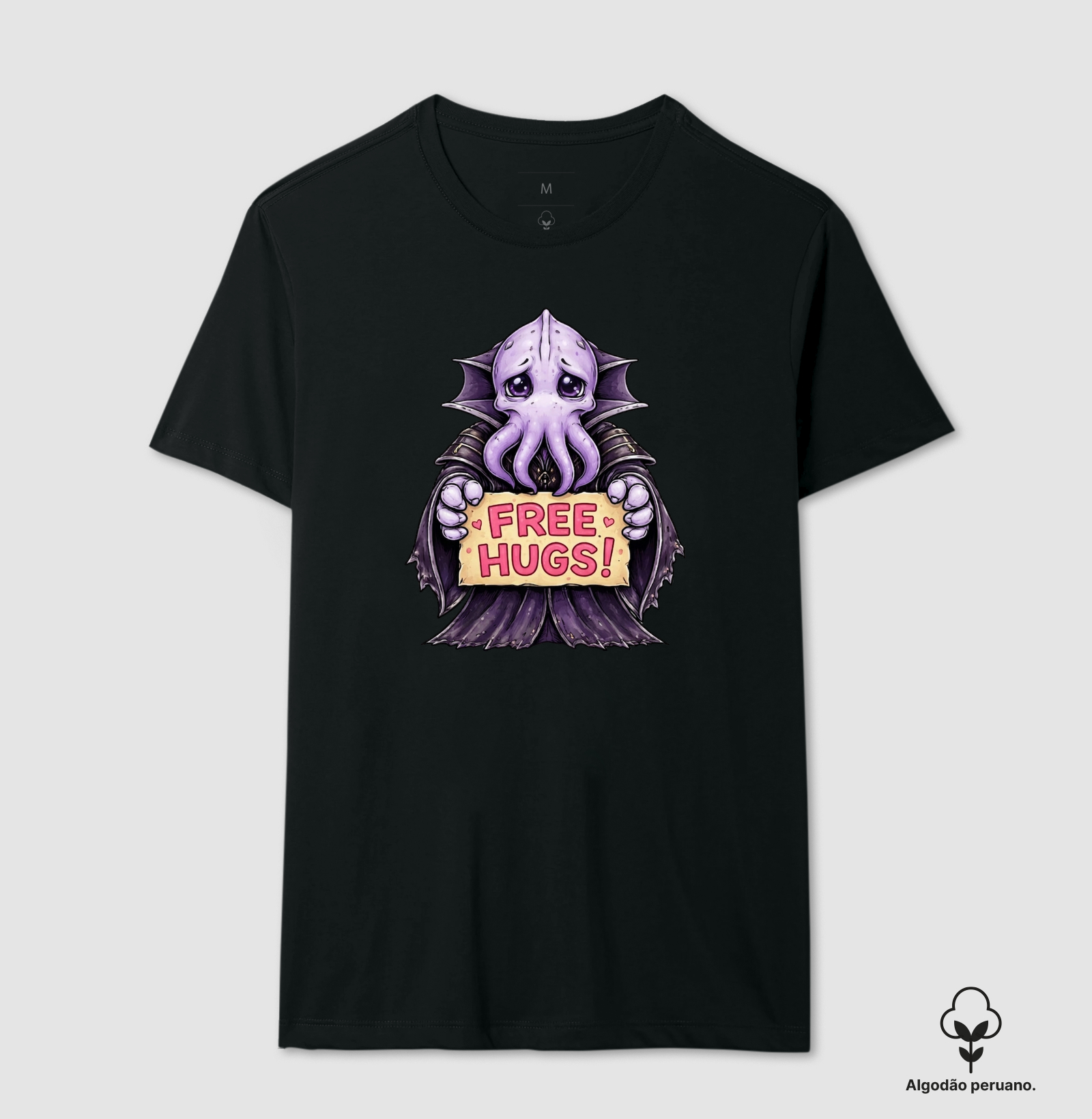Free Hugs - Camiseta Algodão Peruano
