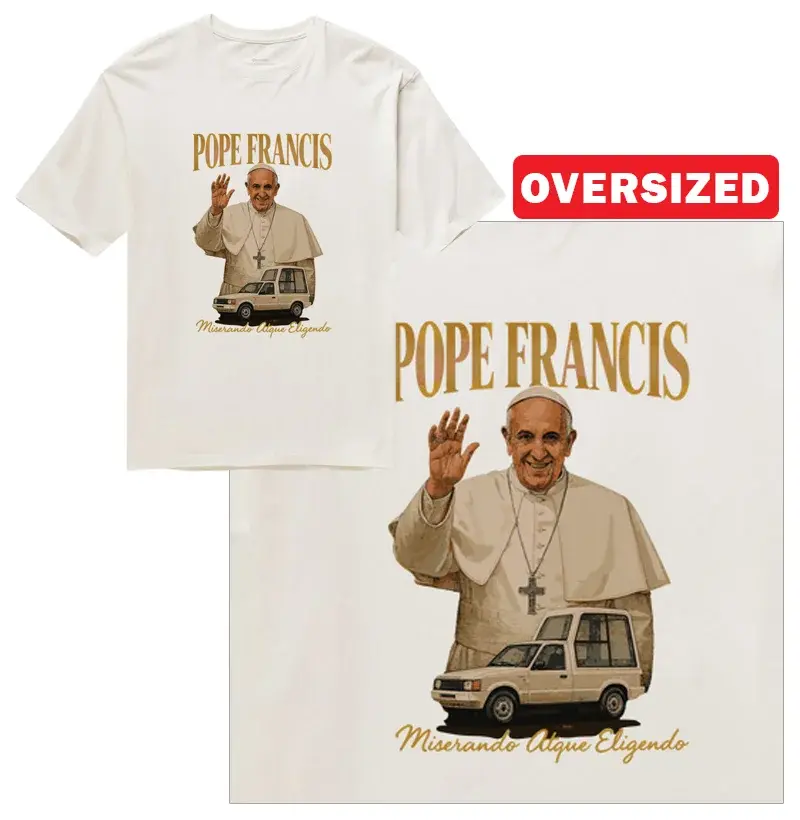Pope Francis e o Papamóvel - Oversized