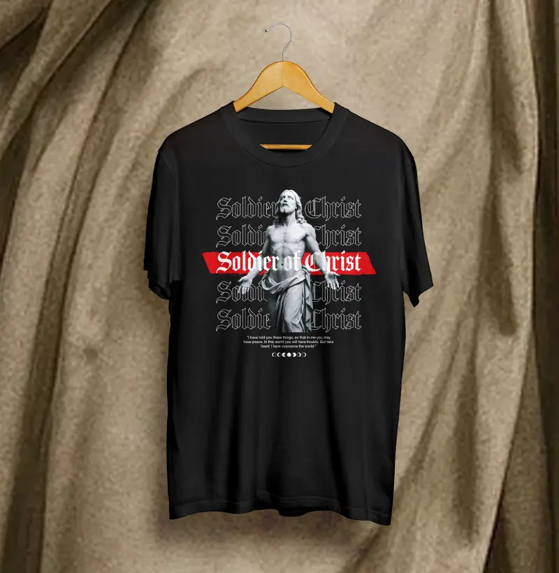 Camiseta Soldier Christ  Faith & Strength