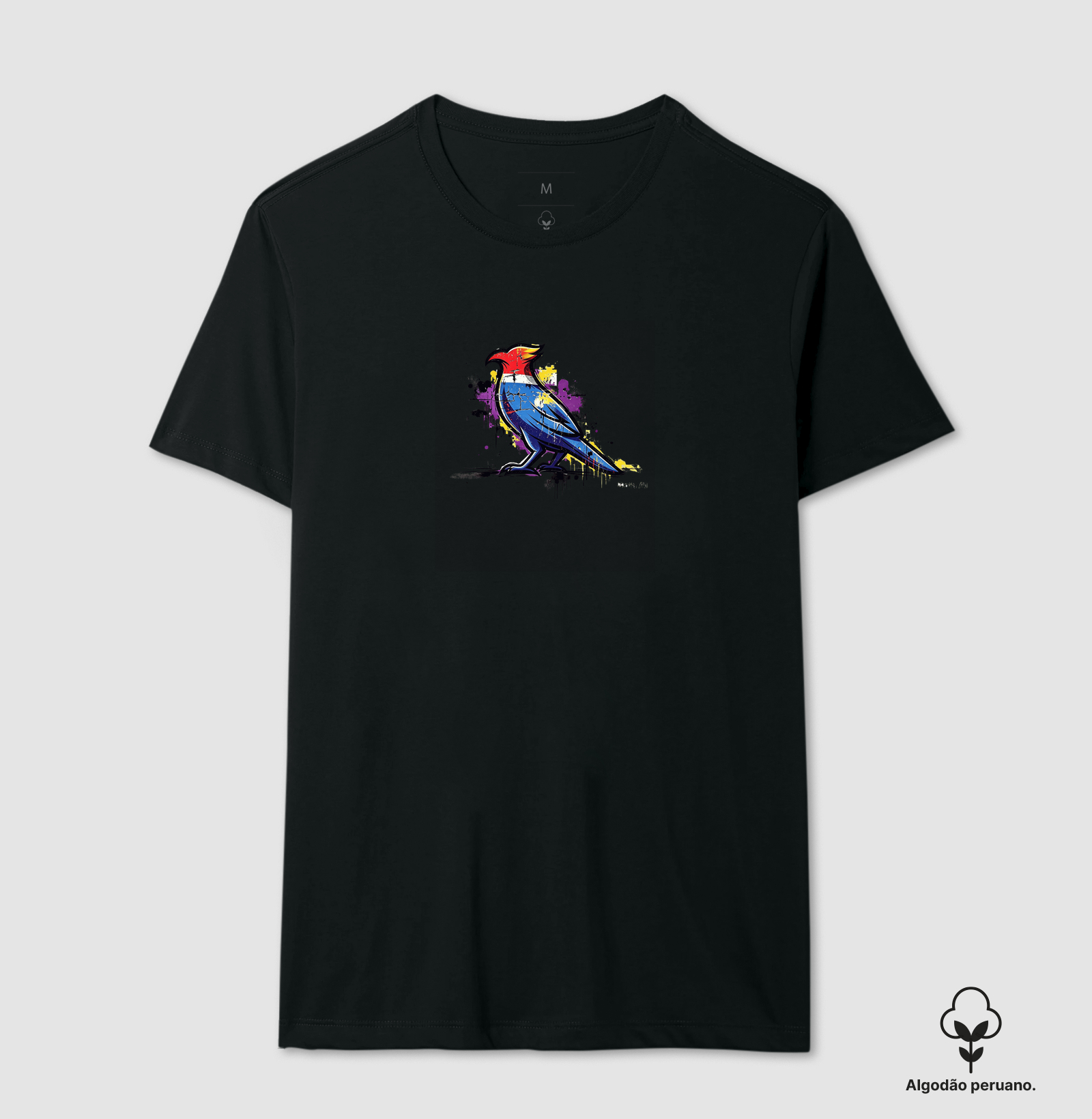 “Não é só uma estampa — é um grito de poder! O Carcará veio pra marcar território e mostrar quem manda nas ruas.” - Camiseta Algodão Peruano