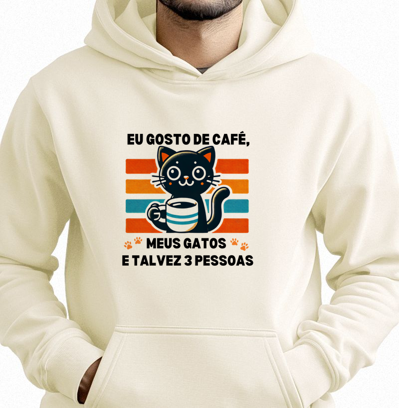 Gato e Café Estilo Retrô