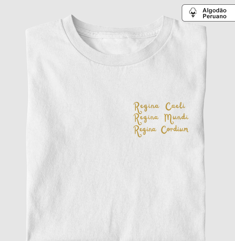 Camiseta Algodão Peruano Regina Caeli