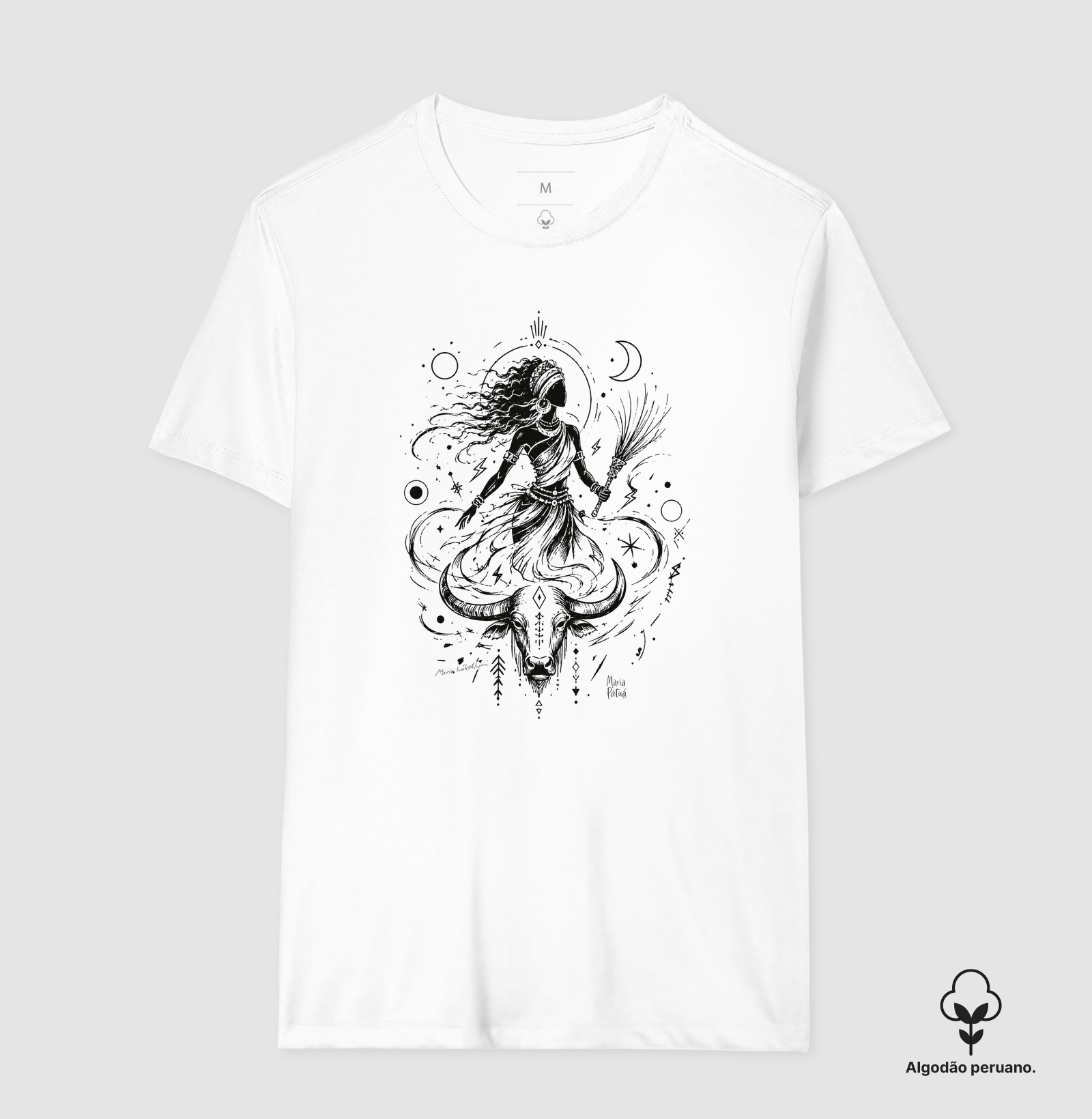 Força de Iansã Maria Patuá - Camiseta Algodão Peruano