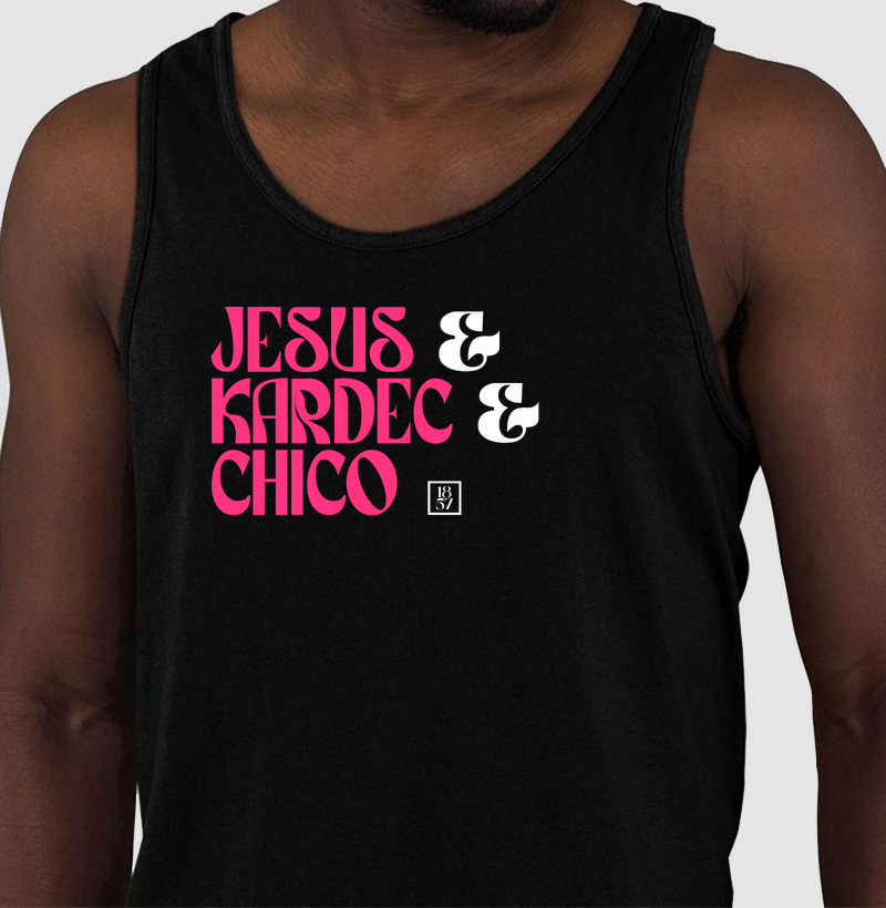 Camiseta Jesus, Kardec e Chico