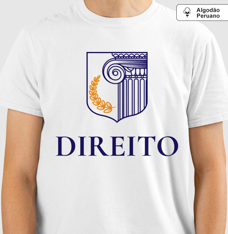 DIREITO ROMANO - CAMISETA PREMIUM - ALGODÃO PERUANO