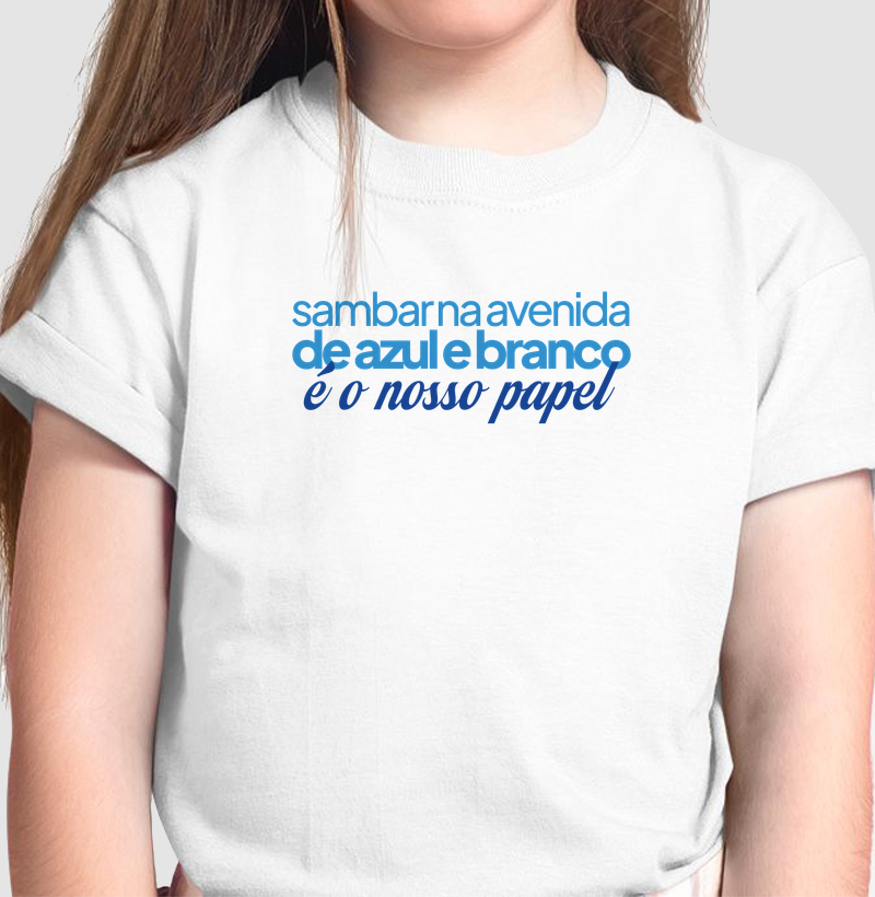 Infantil - Sambar na avenida de azul e branco