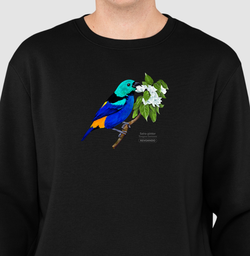 Inky Aves - Saíra-pintor - Moletom