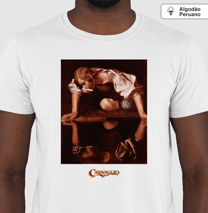 Arte Renascentista_ Narciso Caravaggio Premium 