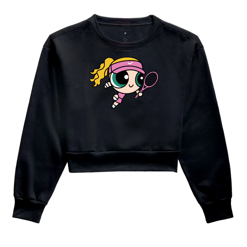 MENINA SUPER TENISTA - Cropped Moletom