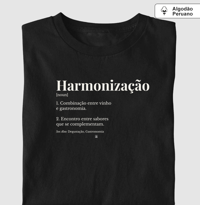 Camiseta Harmonização — Wine Dictionary