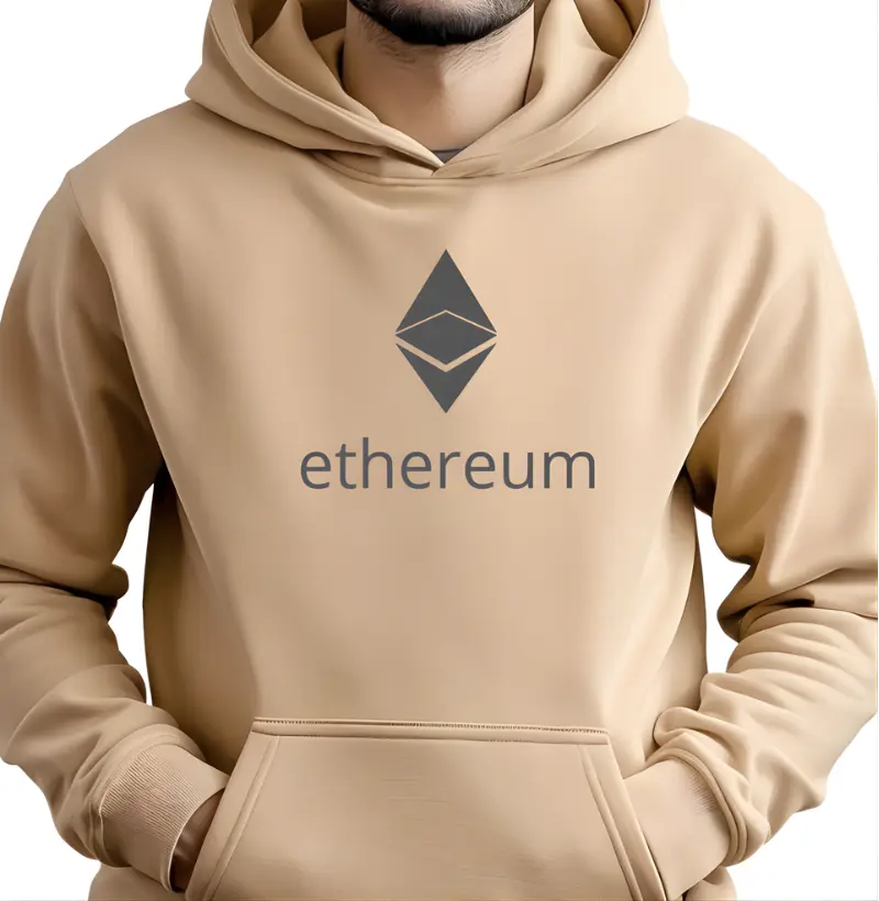 Moletom Ethereum logo Tipografia