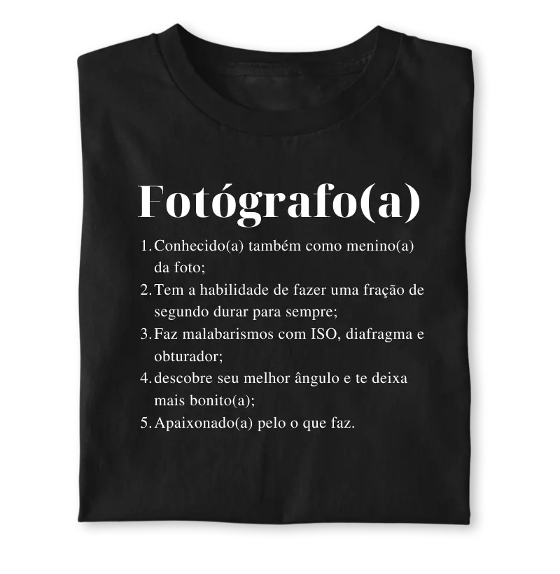Definição de Fotógrafo(a)