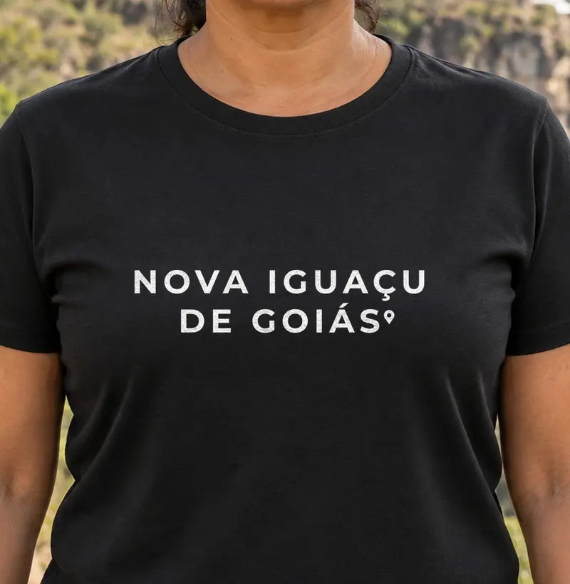 Nova Iguaçu de Goiás | Pin GO - Camiseta